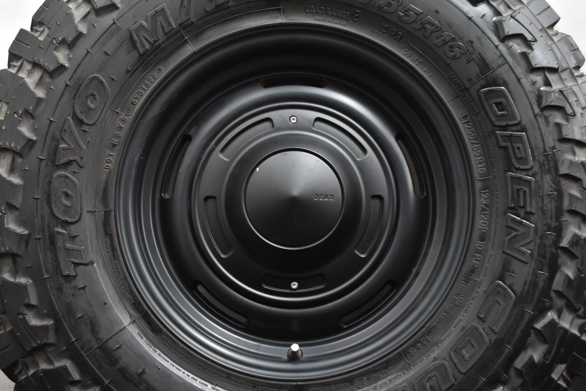  バリ溝 DEAN クロスカントリー 16 in 7 J 25 PCD 139 トーヨー オープンカントリー M T LT 255 85 R ランクル 70 前期 80 リフトアップ 16インチ タイヤ ホイールセット