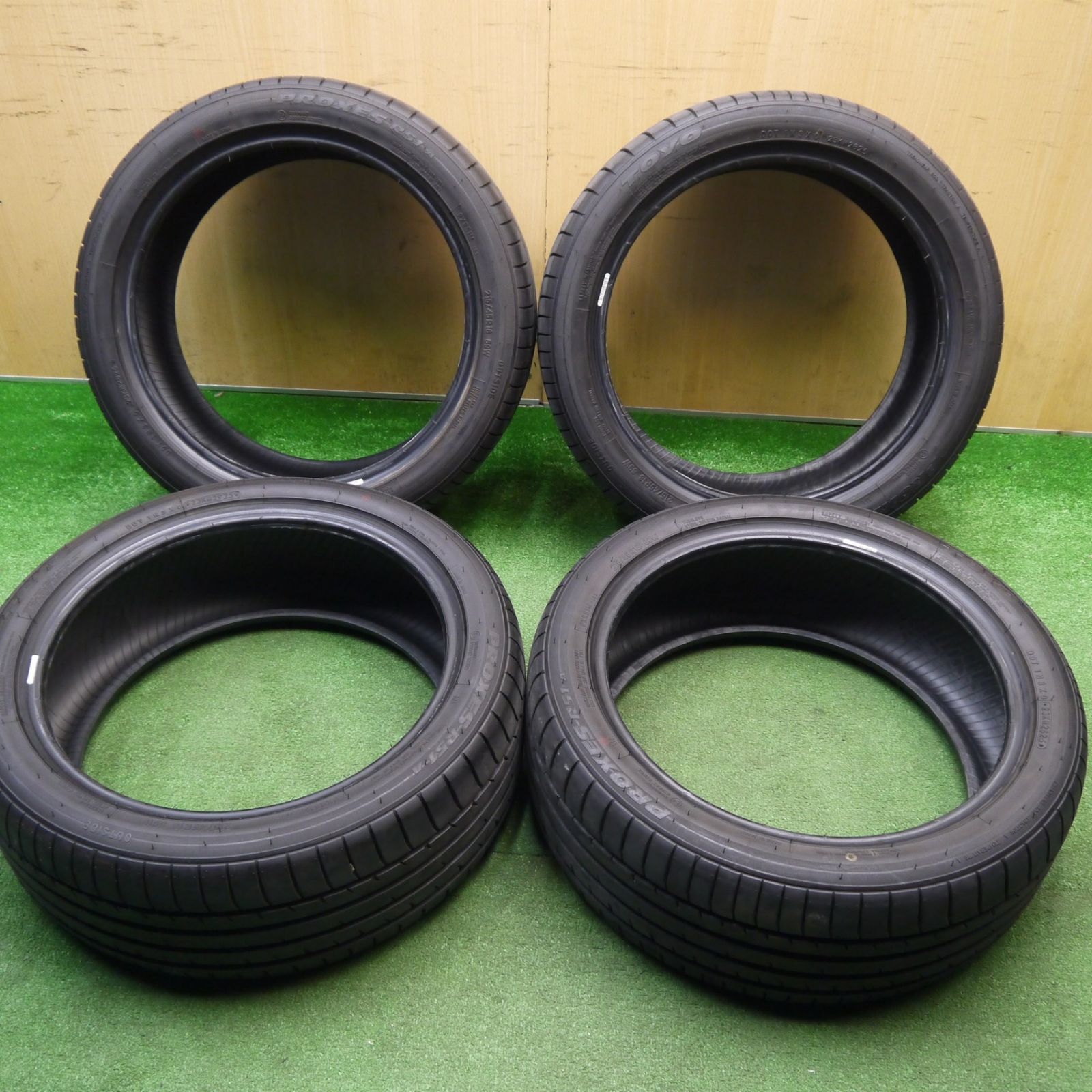 新車外し 25年 215 45 R 18 トーヨー プロクセス 51 A タイヤ 18インチ マツダ3 SAI エクシーガ アクセラ スポーツ 等 ノタ