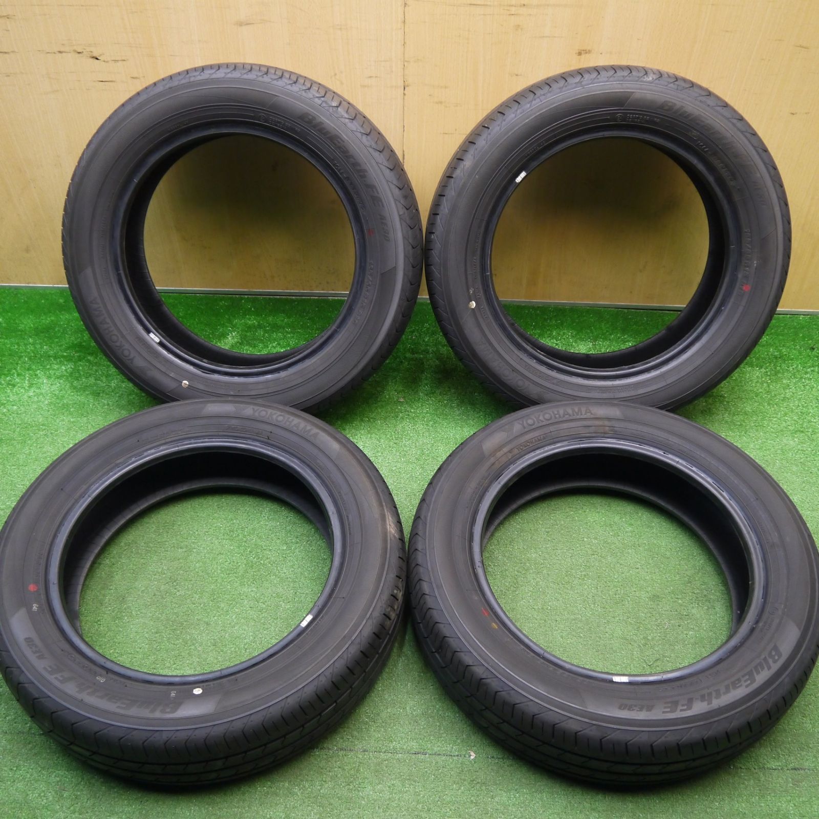 新車外し 25年 165 65 R 15 ヨコハマ BluEarth FE AE 30 ブルーアース タイヤ 15インチ タフト デリカ D 2 ソリオ 等 ノタ