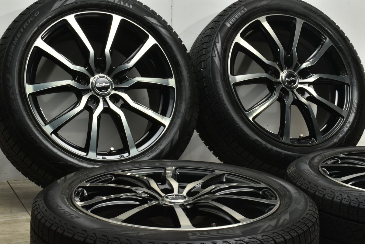 バリ溝 ユーロスピード 18 in 7 J 48 PCD 114 3 ピレリ アイスゼロアシンメトリコ 215 55 R エクストレイル CX 30 MX