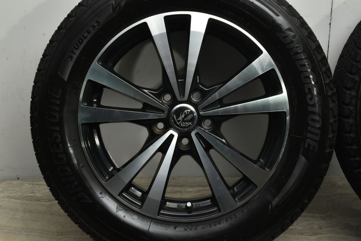 【2024年製 バリ溝】PRAUZER LYNX 17in 7J +48 PCD114.3 ブリヂストン ブリザック DM-V3 225/60R17 フォレスター クロストレック 即納可能