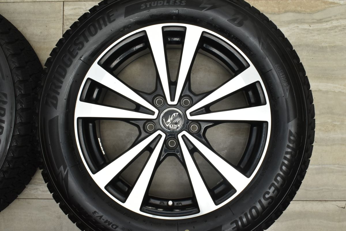 【2024年製 バリ溝】PRAUZER LYNX 17in 7J +48 PCD114.3 ブリヂストン ブリザック DM-V3 225/60R17 フォレスター クロストレック 即納可能