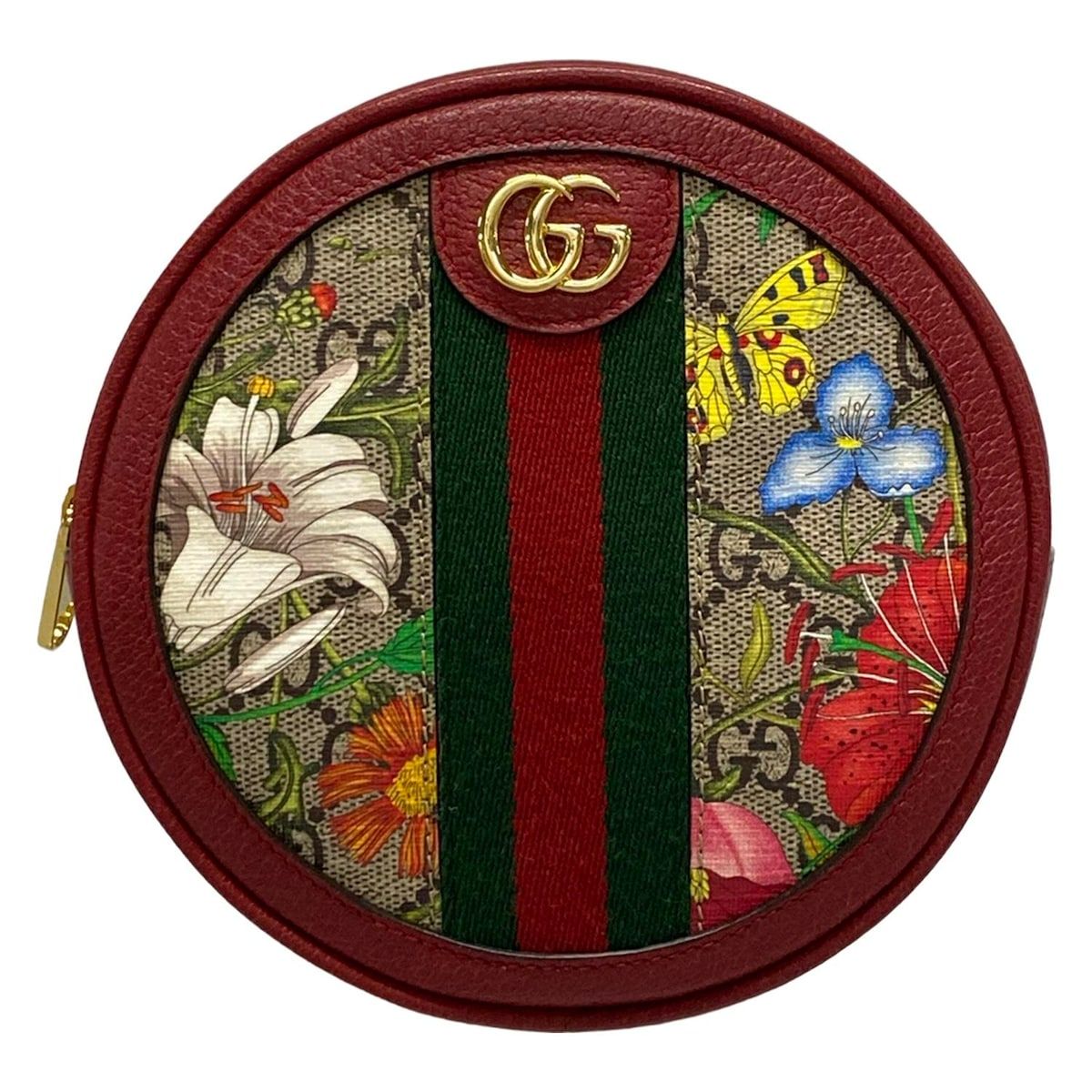 GUCCI グッチ リュックサック オフィディア GG ミニ バックパック フローラ 598661 ベージュ×レッド×マルチ チェーンショルダー