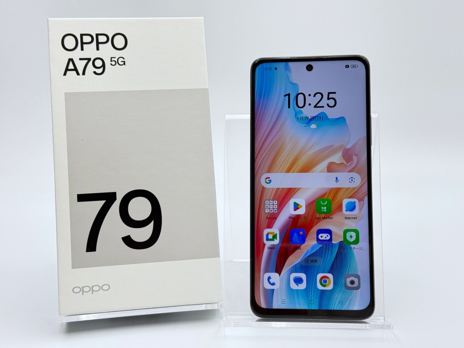 B】OPPO A79 5G CPH2557 128GB ミステリーブラック SIMフリー 白ロム 