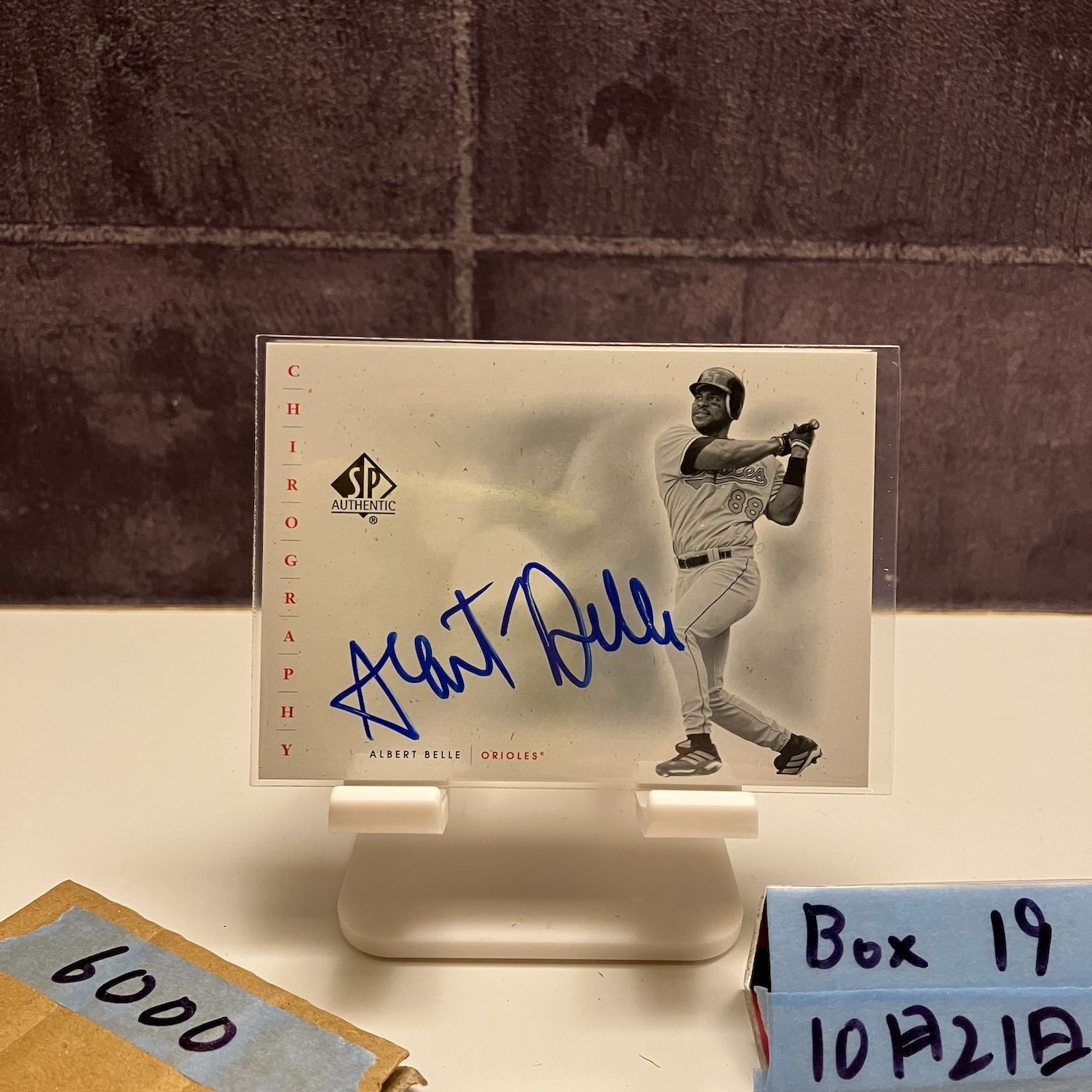 2001 Upper Deck SP Authentic Albert Belle 直筆サインカード