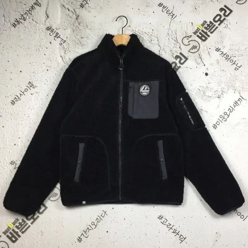 DISCOVERY フリース ボア フリース ジャケット ブラック 95 3400146