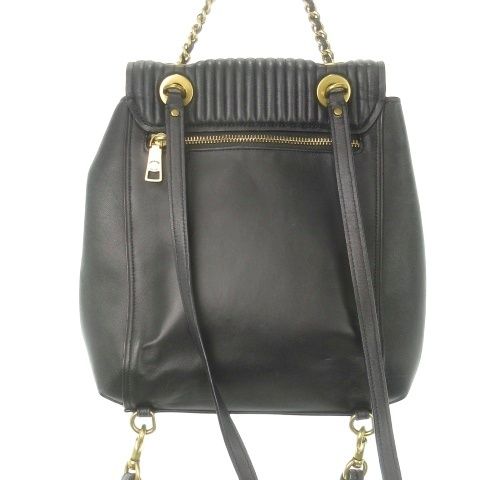 コーチ COACH リュックサック デイパック レザー ロゴ チャーム 黒 ブラック 40604 MN 9 GY 18