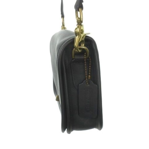 USA製【オールドコーチ】9755 ブラック　ターンロック　チャーム　ショルダー コーチ COACH オールドコーチ 9755 USA製 ヴィンテージ ショルダー