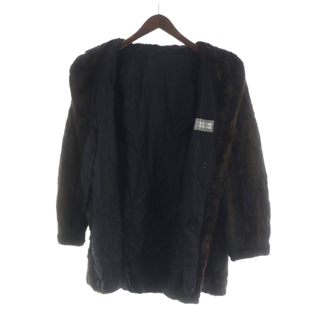 サガミンク SAGA MINK 銀サガ 毛皮コート ミンクファー ミドル 総裏地