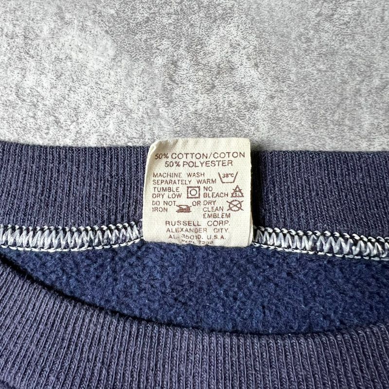 70s 80s 金タグ RUSSELL 無地 スウェット トレーナー S / 70年代 80