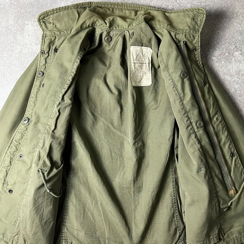 80s 81年製 US ARMY 米軍実物 M-65 フィールド ジャケット XS-S 3rd