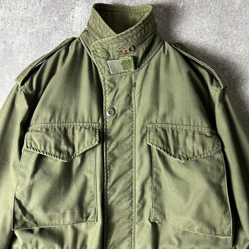 80s 81年製 US ARMY 米軍実物 M-65 フィールド ジャケット XS-S 3rd