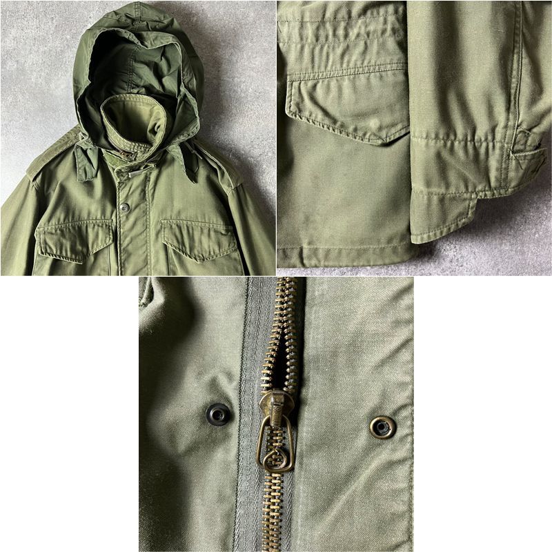 80s 81年製 US ARMY 米軍実物 M-65 フィールド ジャケット XS-S 3rd