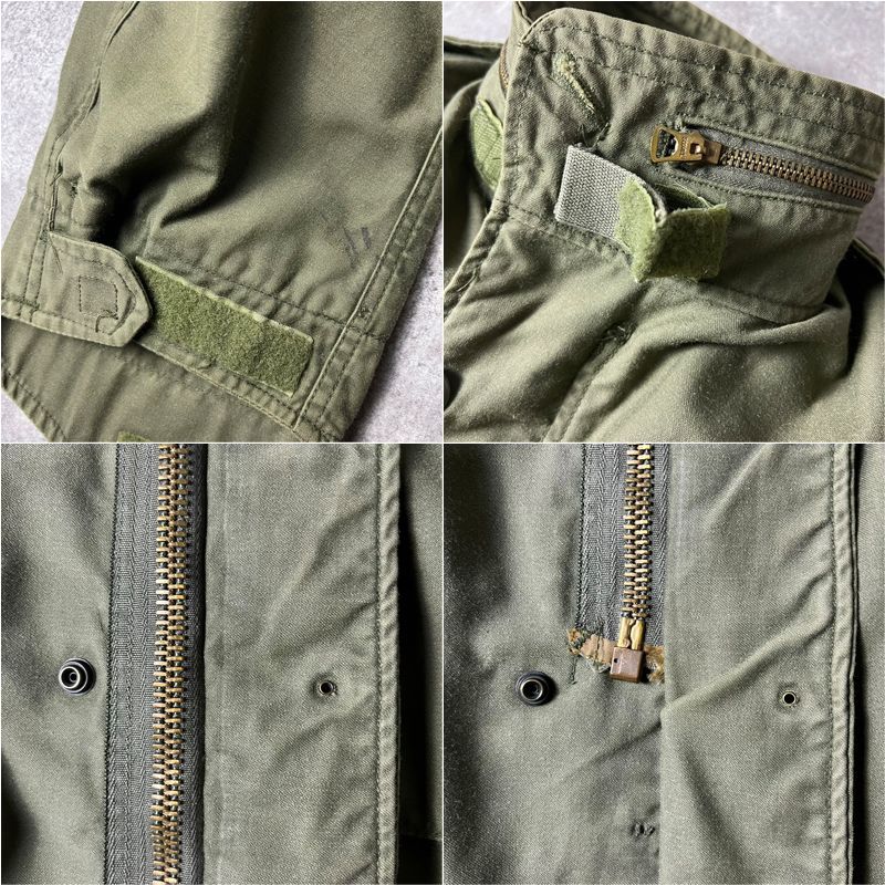 80s 81年製 US ARMY 米軍実物 M-65 フィールド ジャケット XS-S 3rd