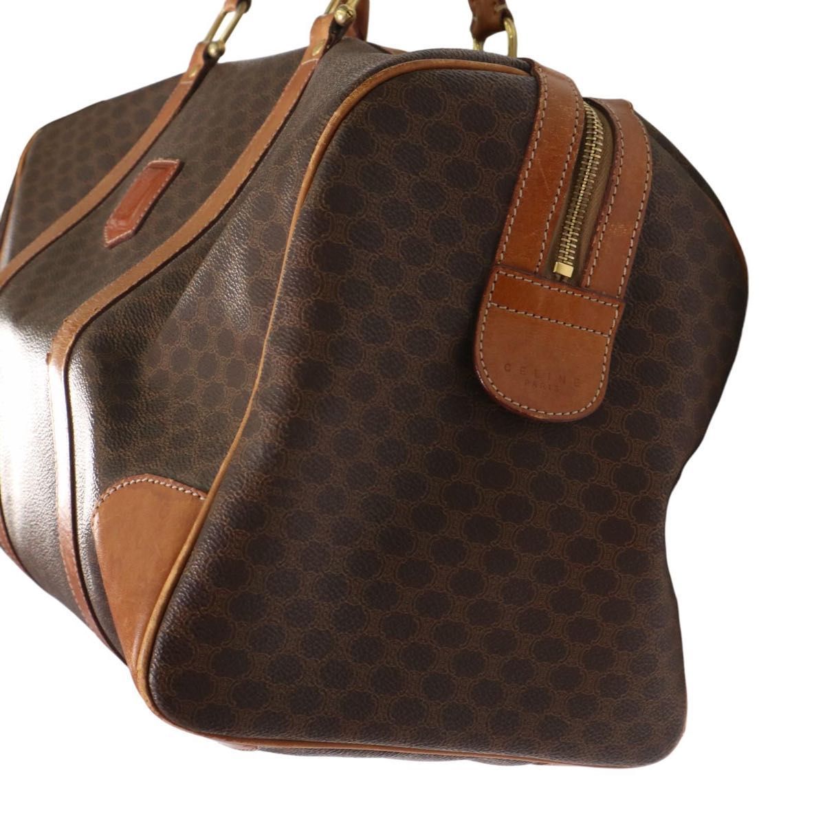 CELINE セリーヌ マカダム柄 ボストンバッグ 旅行用 トラベルバッグ