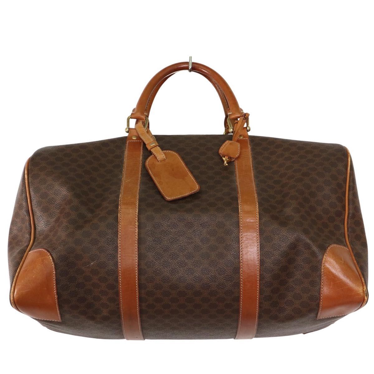 CELINE セリーヌ マカダム柄 ボストンバッグ 旅行用 トラベルバッグ