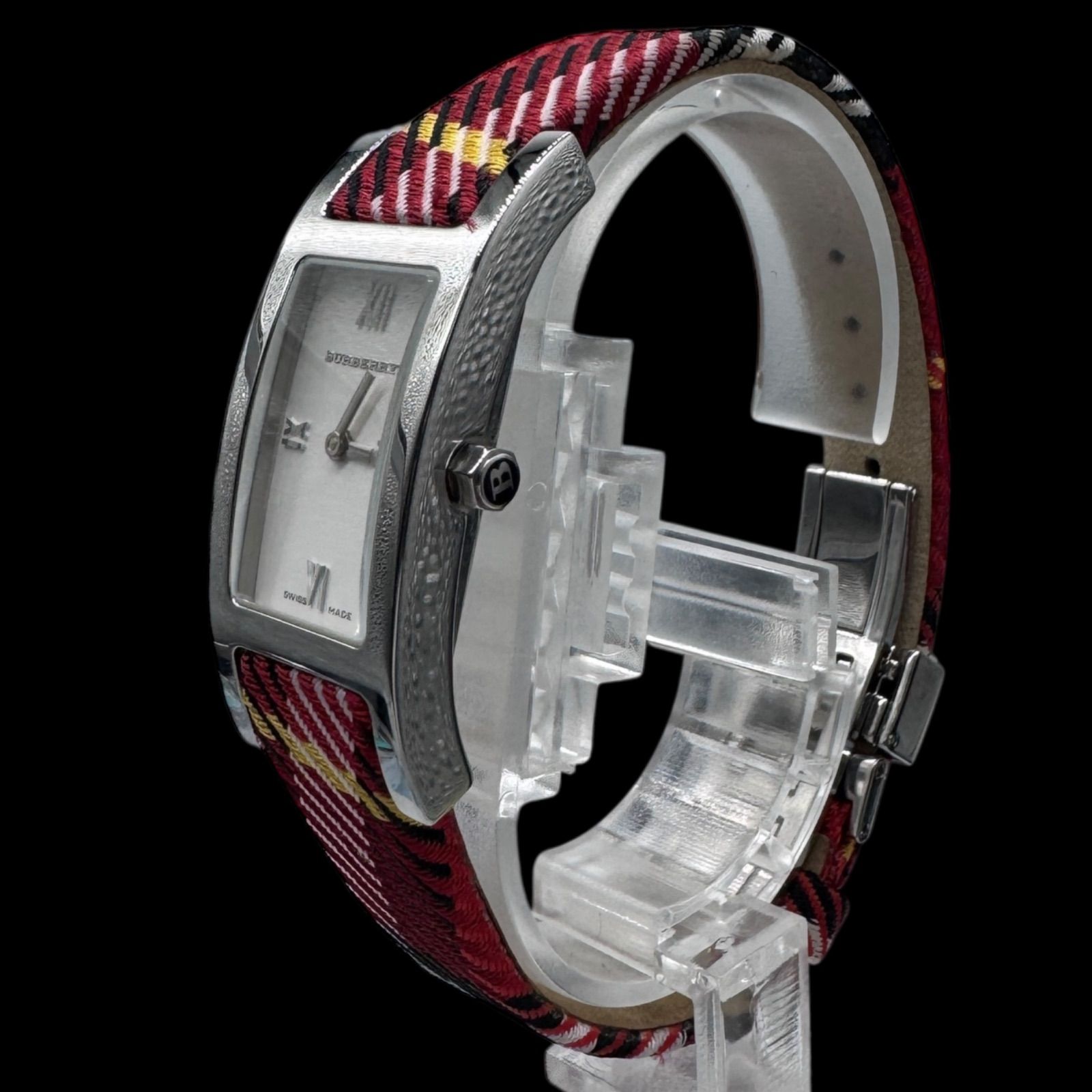 稼働 美品 BURBERRY バーバリー BU1021 赤チェック ノバチェック