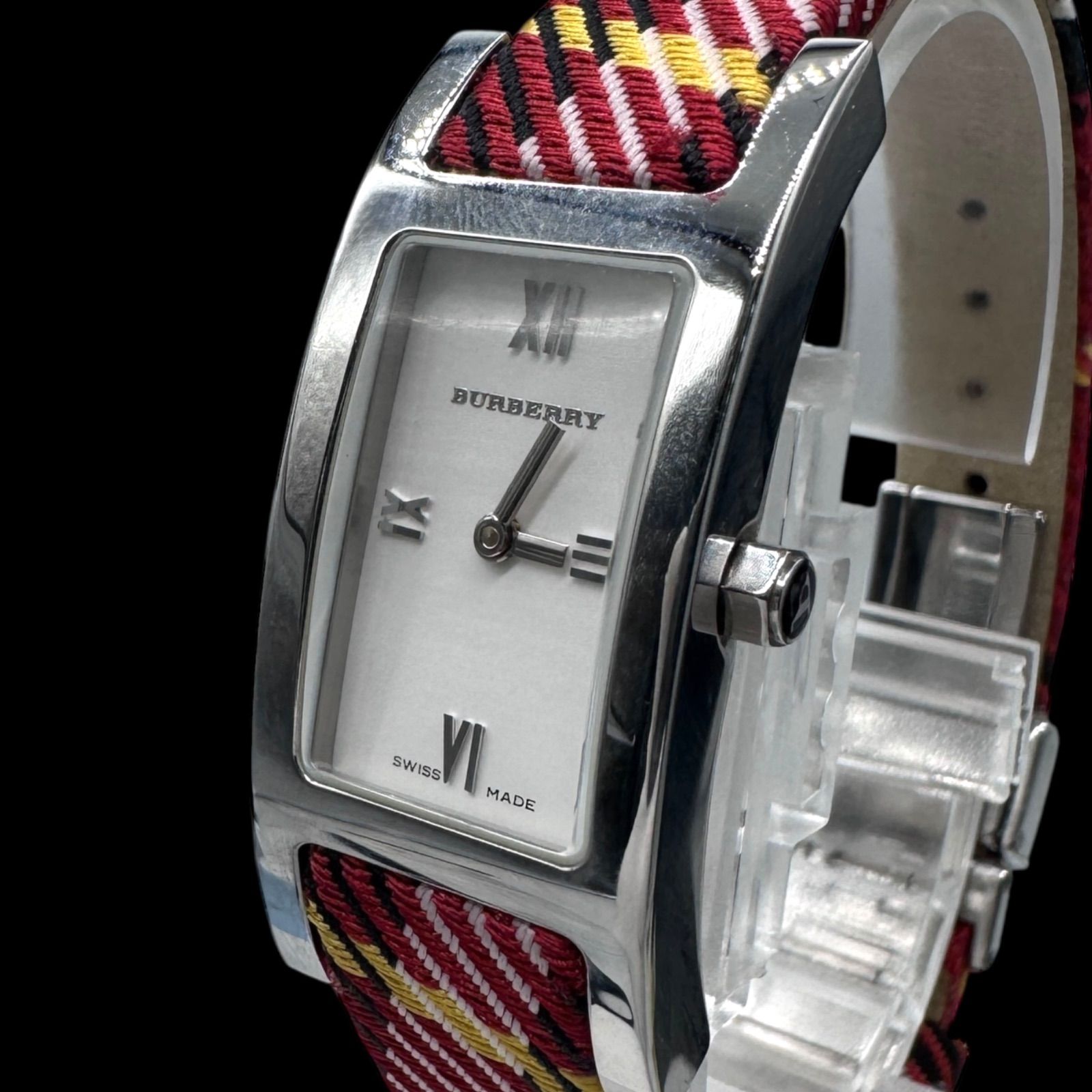 稼働 美品 BURBERRY バーバリー BU1021 赤チェック ノバチェック