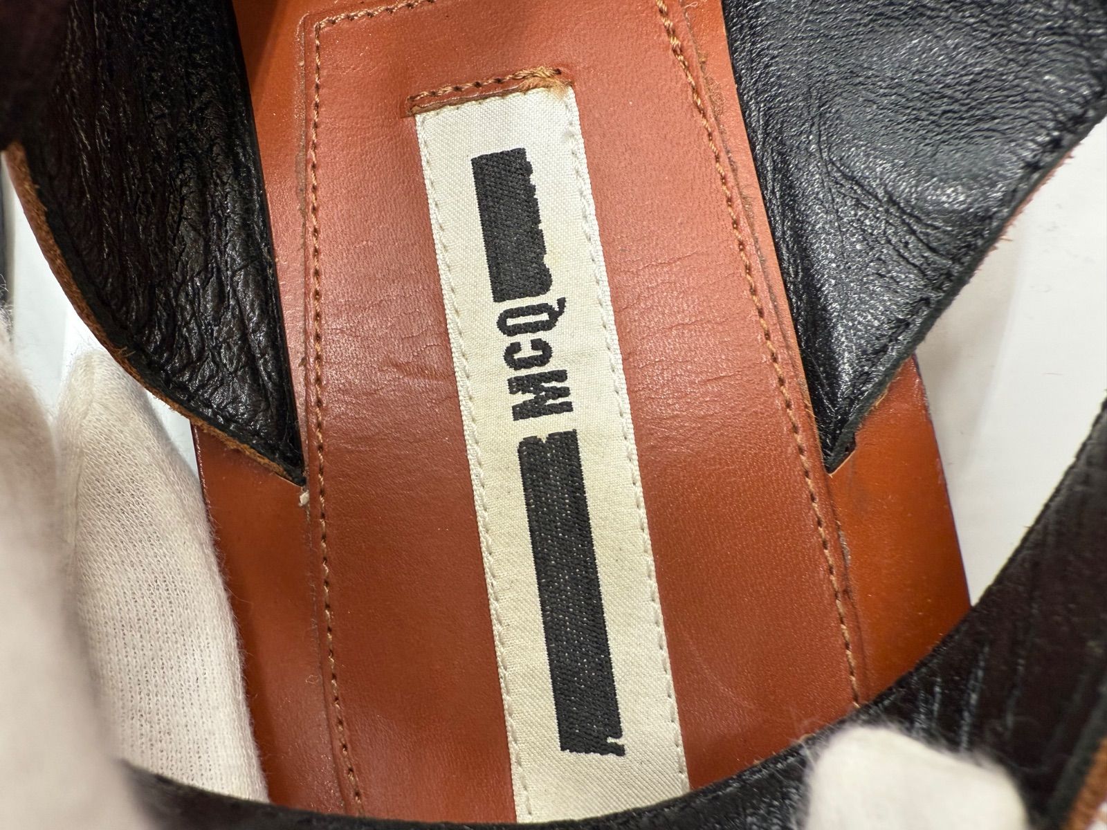  アレキサンダーマックイーン スタッズサンダル 37 ブラウン サンダル サンダル ミュール