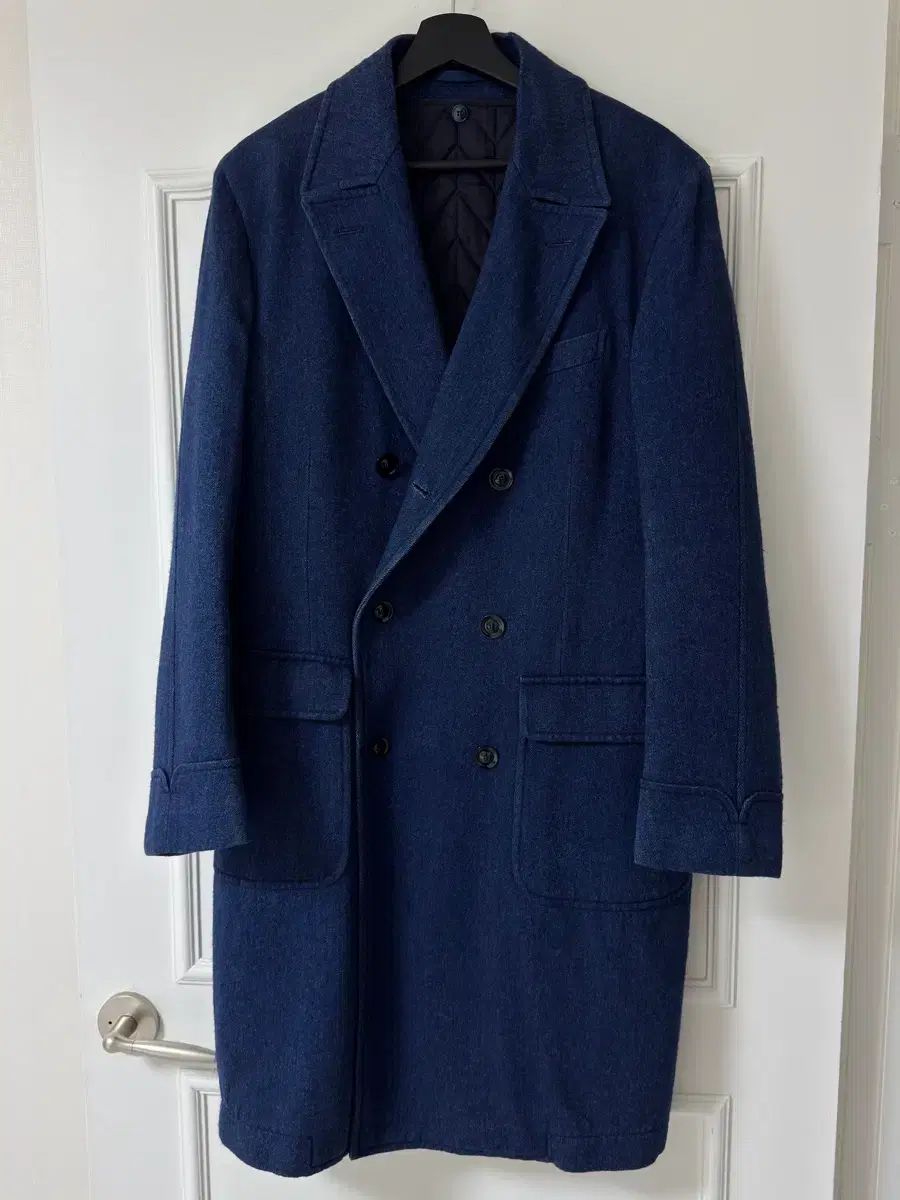 보기ミラノ ダブル ポロコート Indigo COLOR 48 サイズ