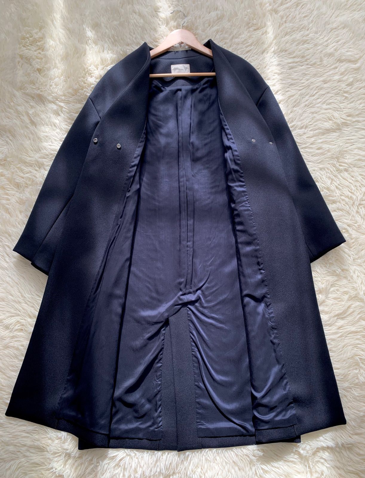 イエナ　トレンチロングコート 36 ネイビー 2025春発売 IENA 公式 ネイビー ロングコート サイズ 36 トレンチロングコート