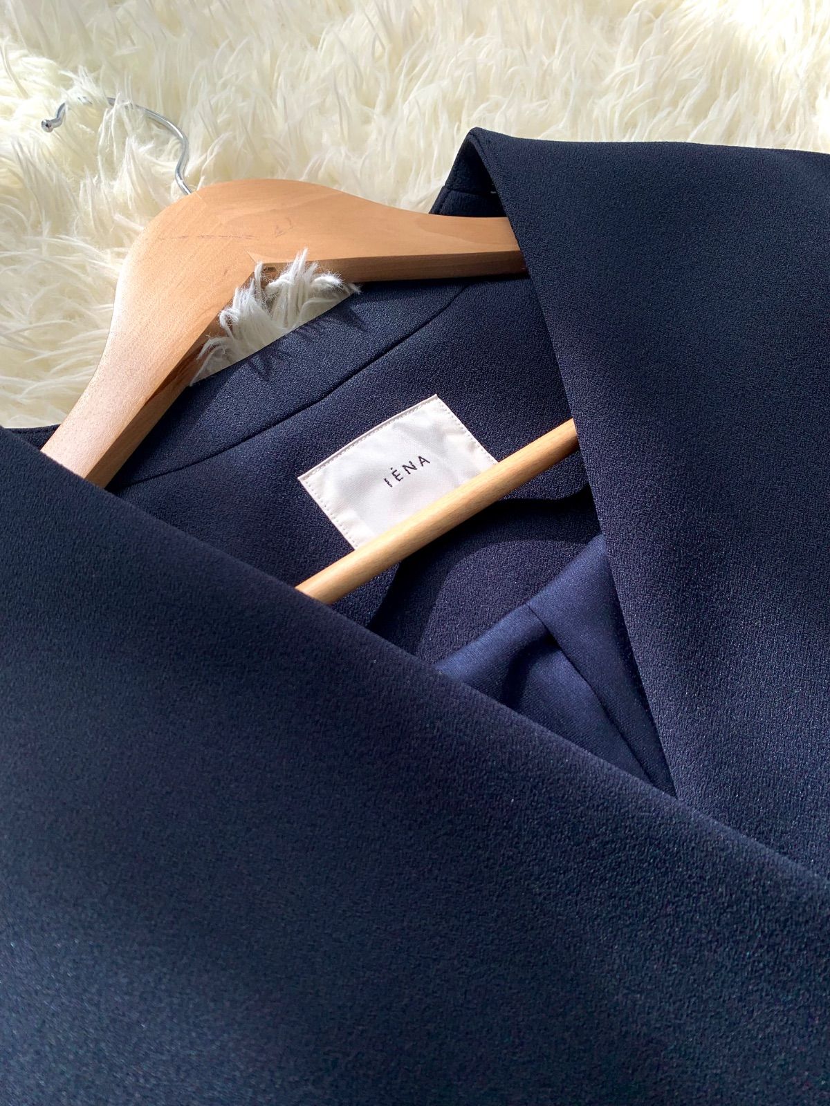 IENA 公式 ネイビー ロングコート サイズ 36 トレンチロングコート