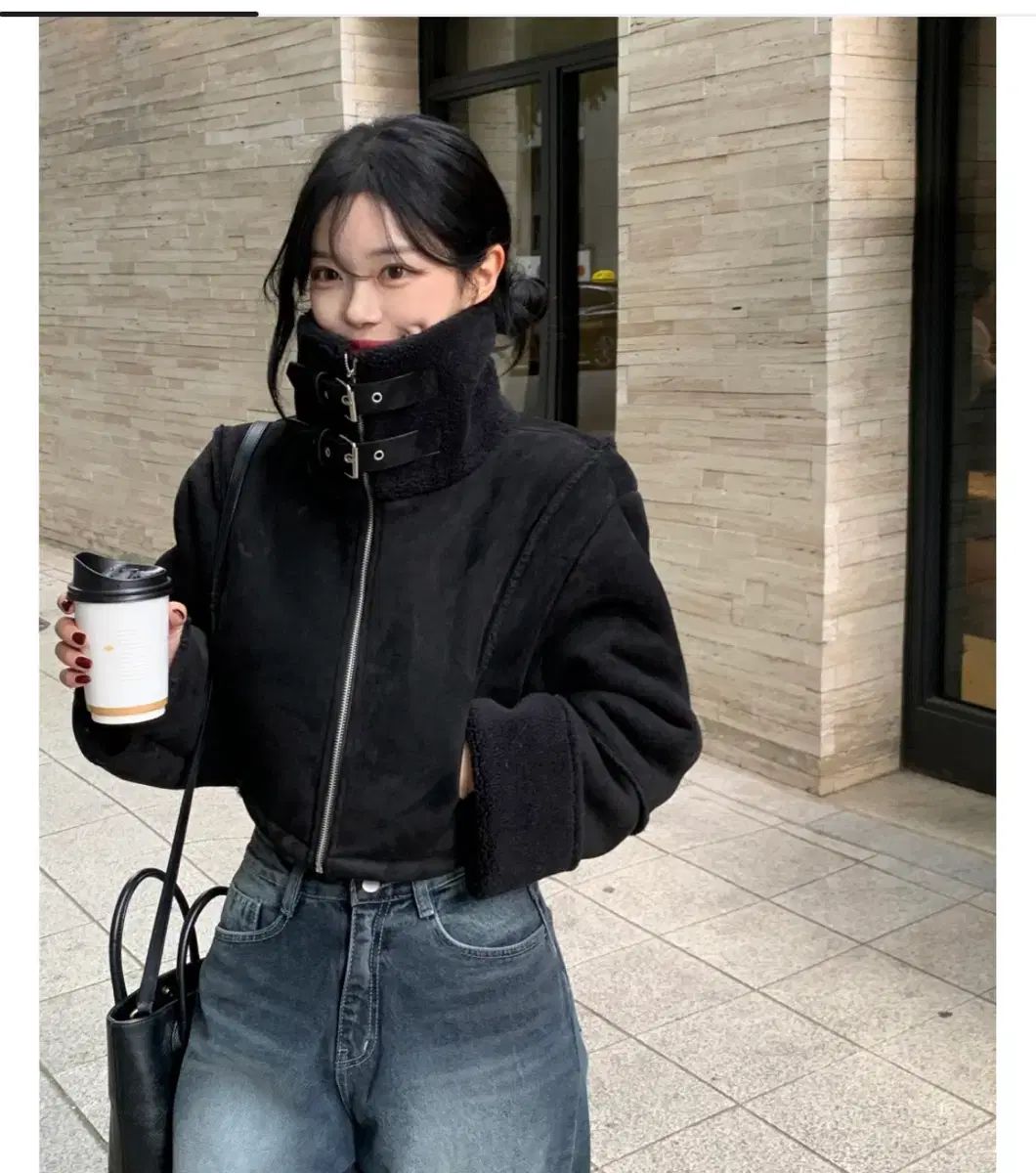 Dayroze ウェデン クロップド ムートン