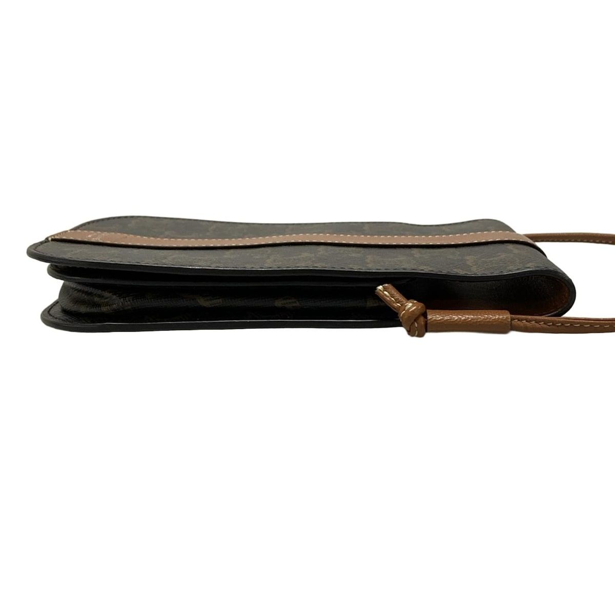 CELINE ケース ダークブラウン CELINE BROWN AUTHENTIC SUNGLASSES EYEGLASSES HANDBAG CASE POUCH