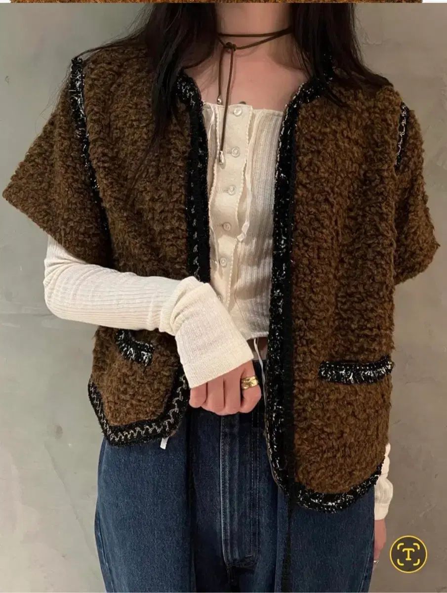 スタンドアローン ブークレ ツイード ジャケット 24 fw