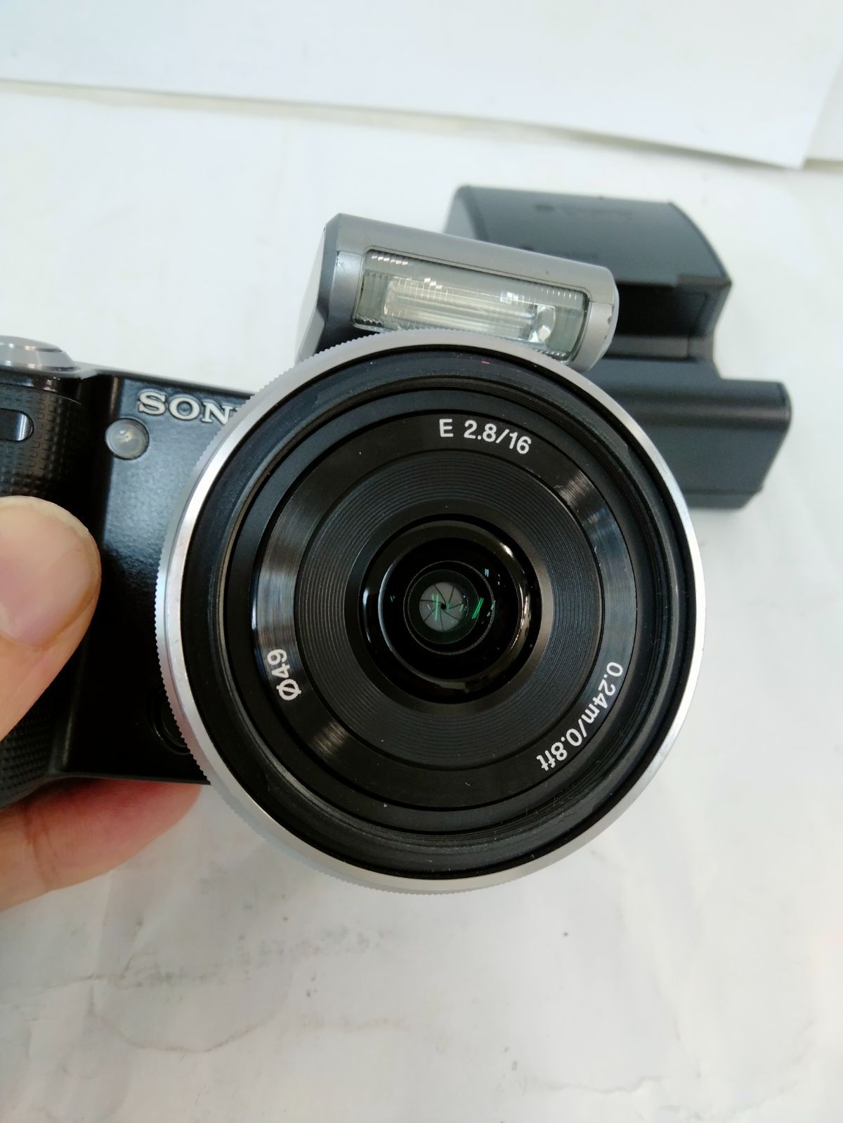 訳あり SONY α NEX-5 ミラーレス一眼レフカメラ ボディ、レンズセット 