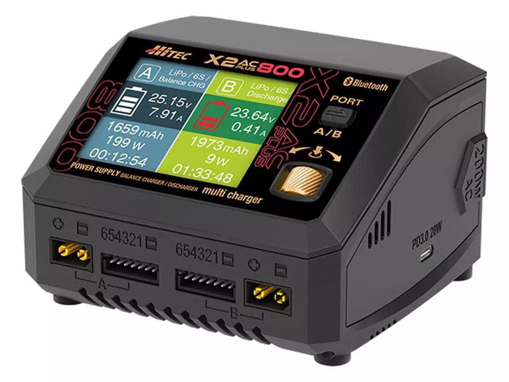 ラジコン Multi Charger X 2 AC PLUS 800 44327-GLD