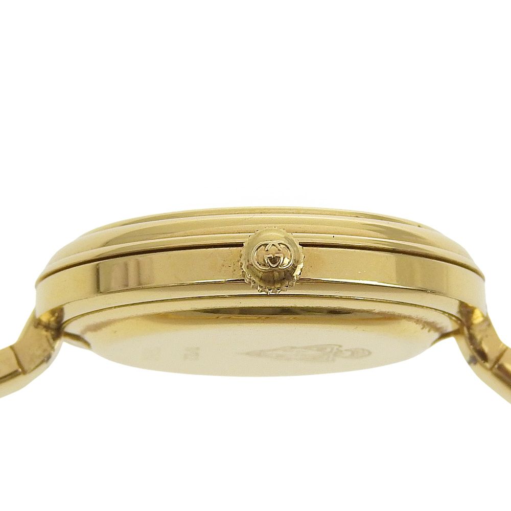 GUCCI】グッチ チェンジベゼル 11/12.2 金メッキ クオーツ アナログ