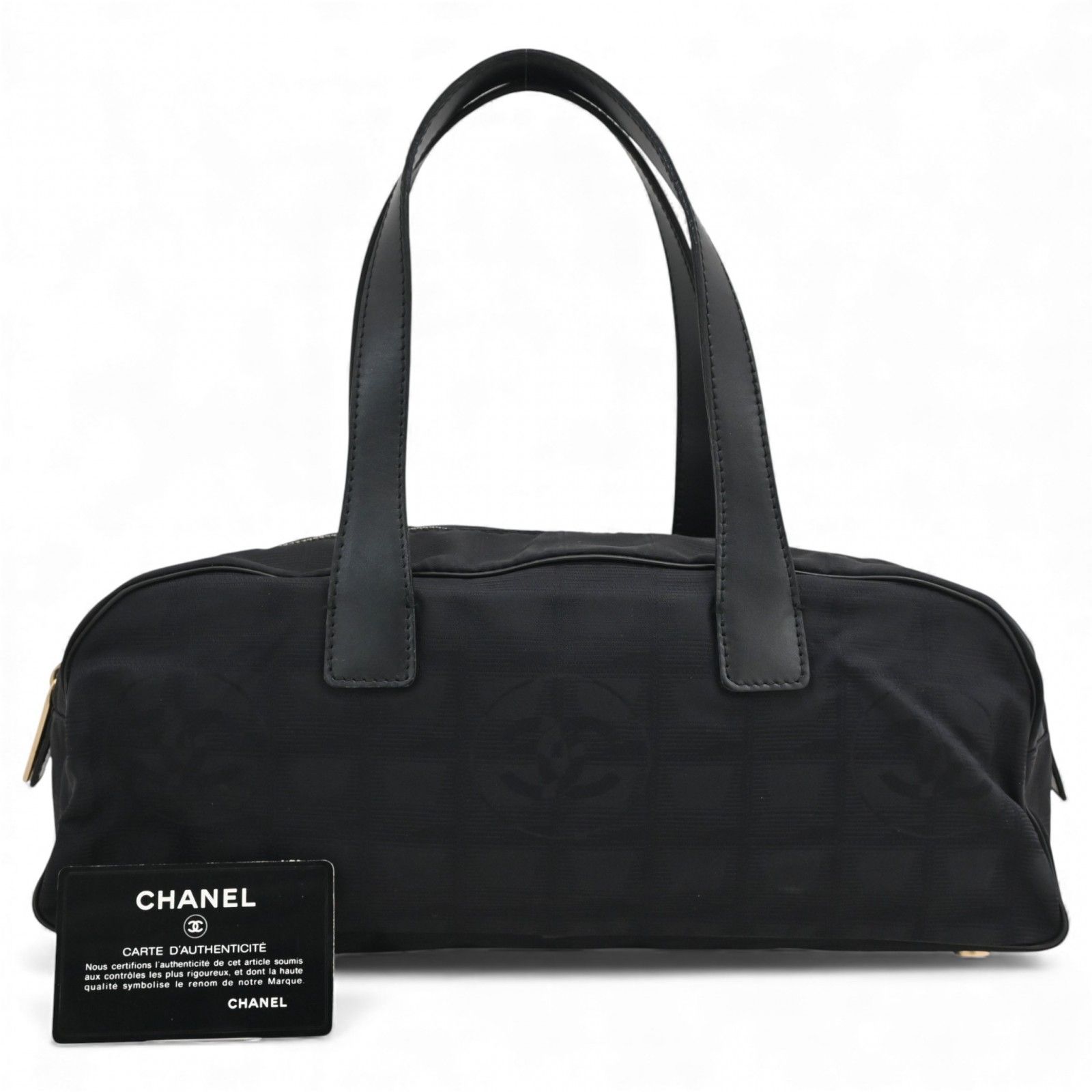 シャネル ニュートラベルライン ミニボストンバッグ Bランク ch 4419 gg