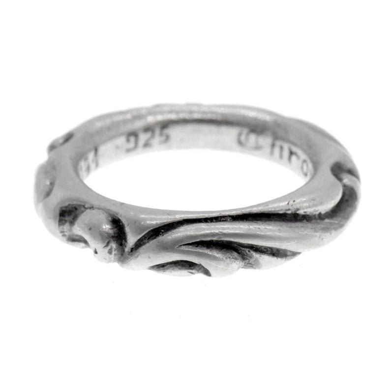 クロムハーツ CHROME HEARTS SCRL BAND スクロールバンド シルバー リング 46214