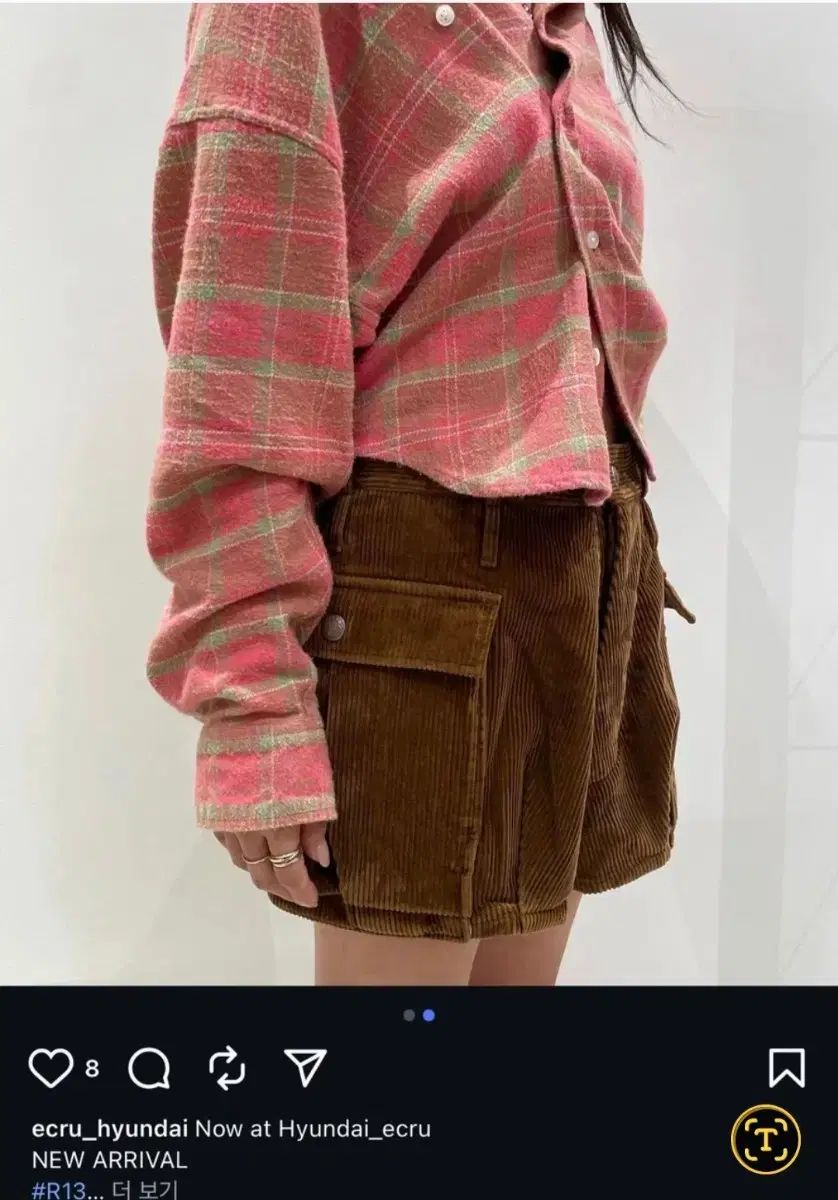 r 13 クチュロイ BUBBLE TEENFRESH ショーツ ブラウン