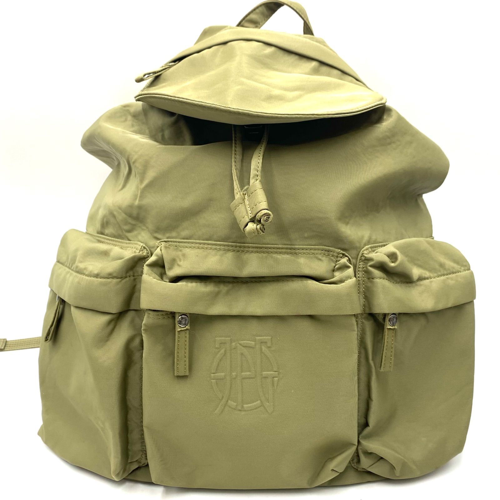 希少 ジャンポールゴルチエ リュック バックパック ロゴバックル ベージュ系 Jean Paul GAURTIER ジャンポールゴルチェ ゴルチエ バックパック