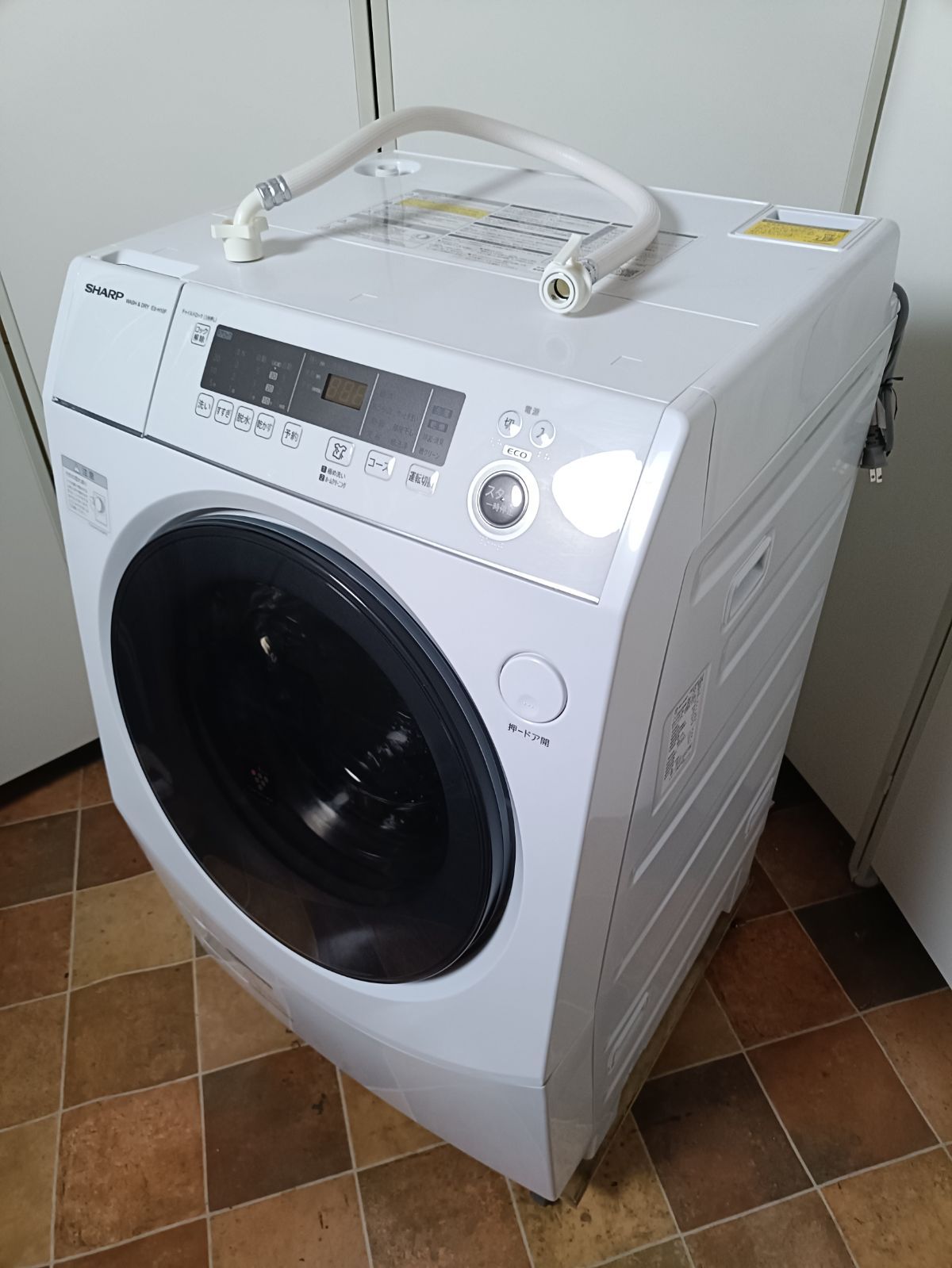 シャープ SHARP ドラム式洗濯機 ES H 10 F WL 左開き 22年製 6 kg