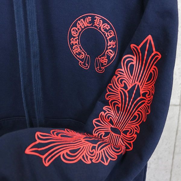 CHROME HEARTS 銀座店 クロムハーツ 袖フローラルクロス パーカー 長袖