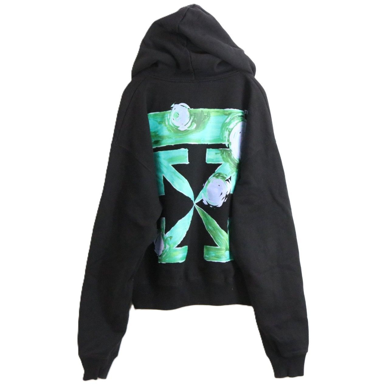 中古A】OFF-WHITE オフホワイト M メンズ パーカー 21AW TORNADO ARROW 