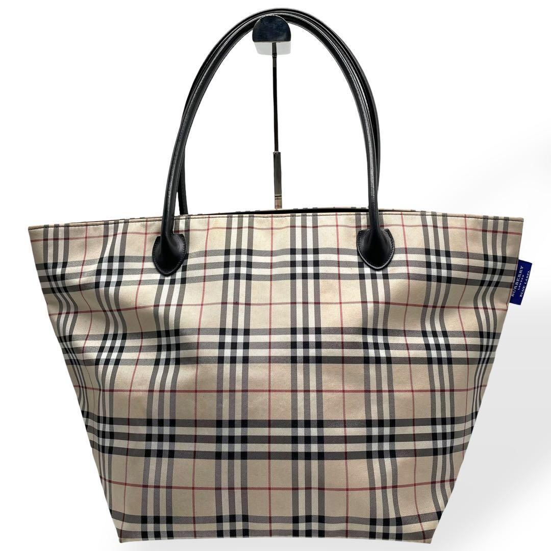 BURBERRY BLUE LABEL雑誌多数掲載カッコいいブーティ極美品 BURBERRY BLUE LABEL（バーバリーブルーレーベル） 毛皮（タヌキ