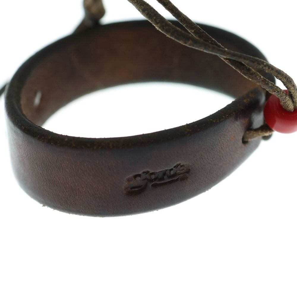 goro's (ゴローズ) 金メタル付きレザーブレス ブラウン - メルカリ