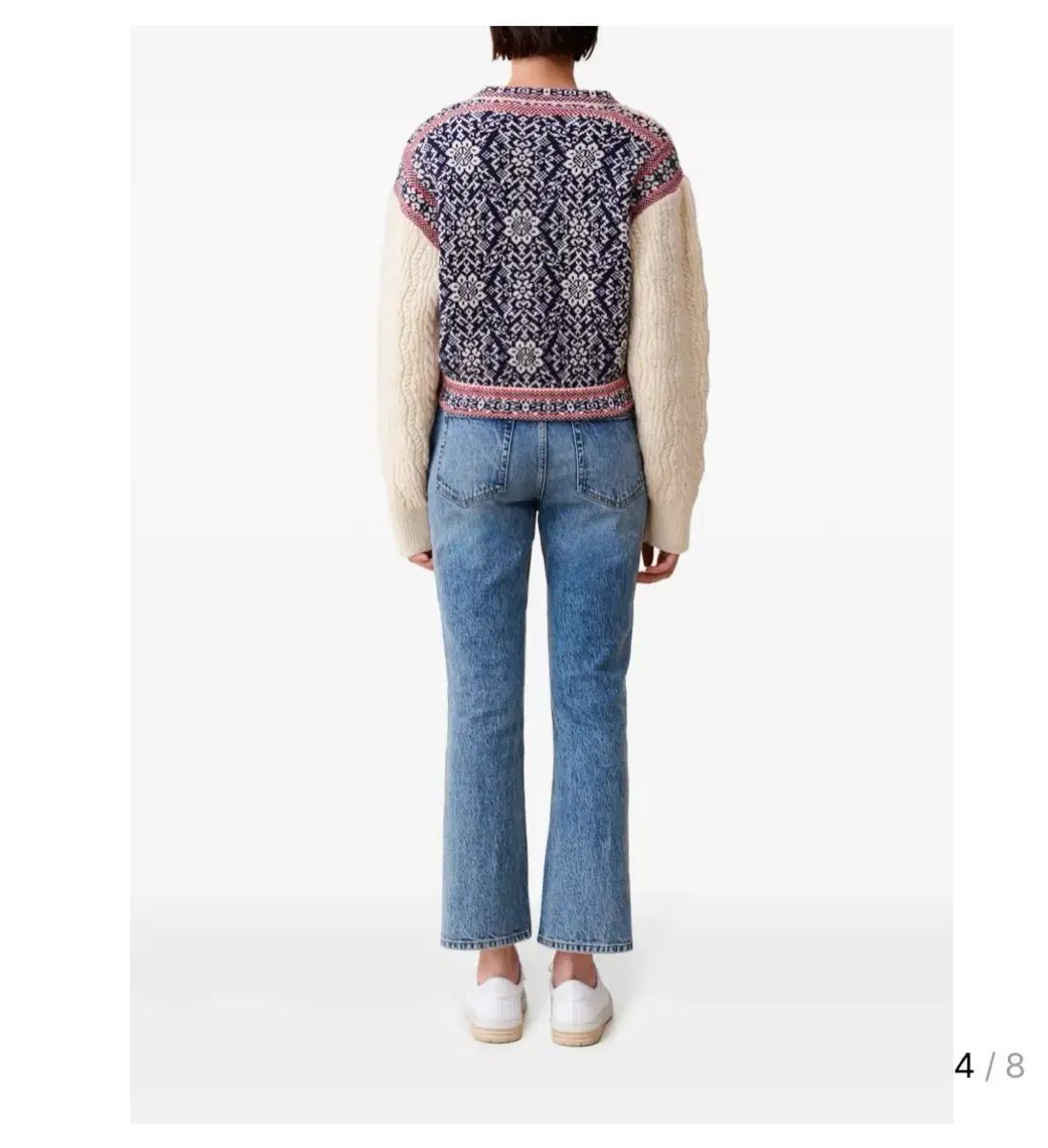  クローディピエロのインタルシア ニット ウール カーディガン 長袖 カーディガン ボレロ アンサンブル