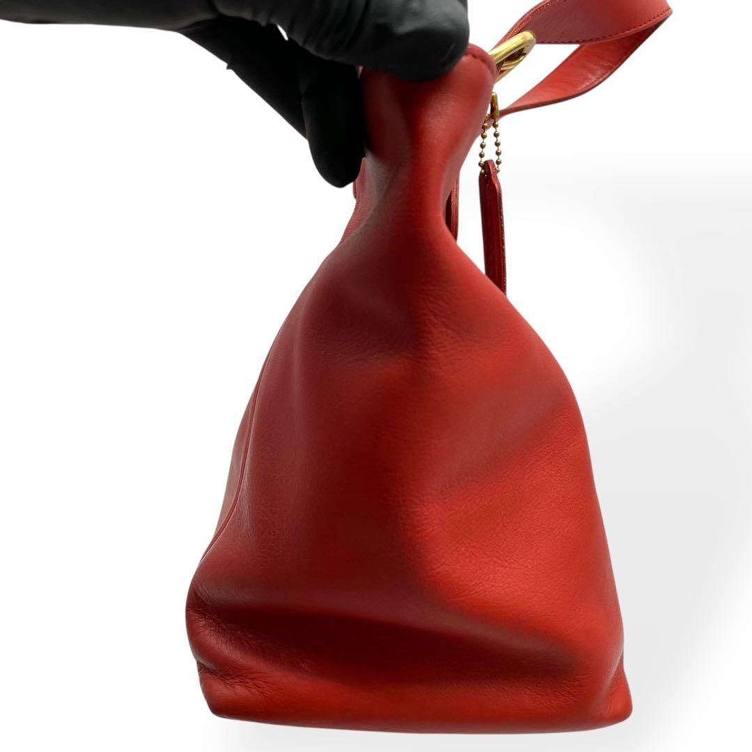 【極美品】希少 COACH オールドコーチ ミニハンドバッグ レッド USA製 極美品 COACH オールドコーチ ハンドバッグ レッド 4133 USA製 - メルカリ