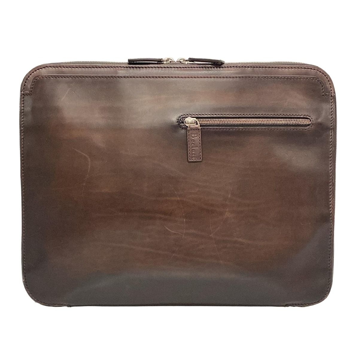 berluti ベルルッティ クラッチバッグ ダークブラウン ポケット多数 レザー