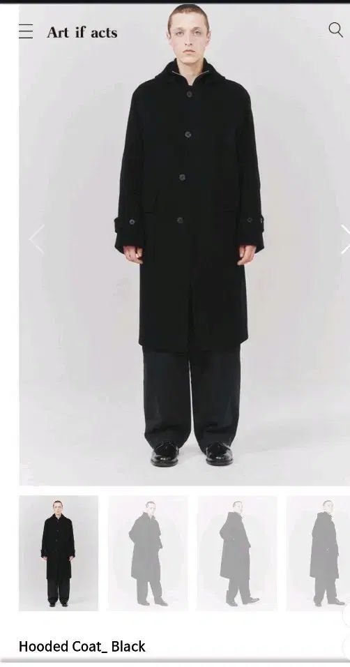 ART IF ACTS フーディー コート