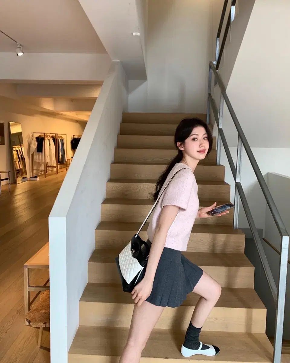 Le Plein ピンク GOLD ツイード ジャケット