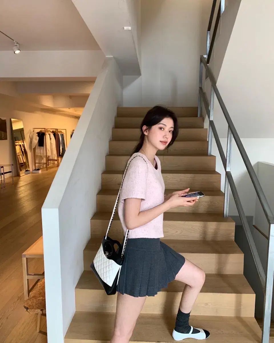 Le Plein ピンク GOLD ツイード ジャケット