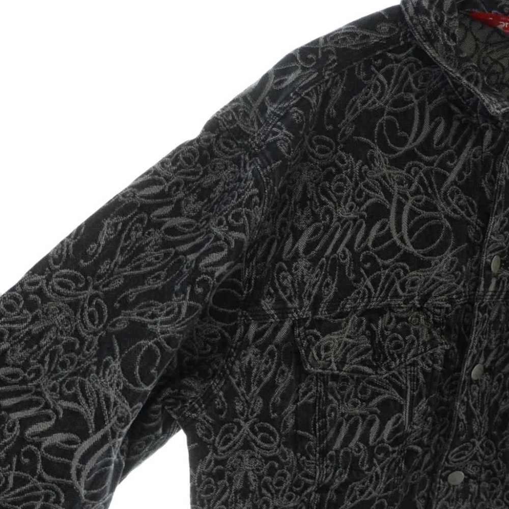 シュプリーム SUPREME 22AW Script Jacquard Denim Trucker Jacket