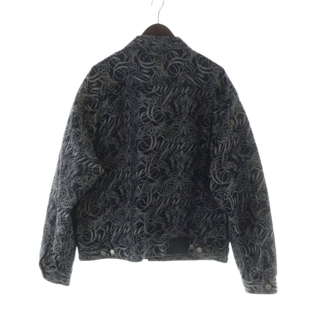 シュプリーム SUPREME 22AW Script Jacquard Denim Trucker Jacket