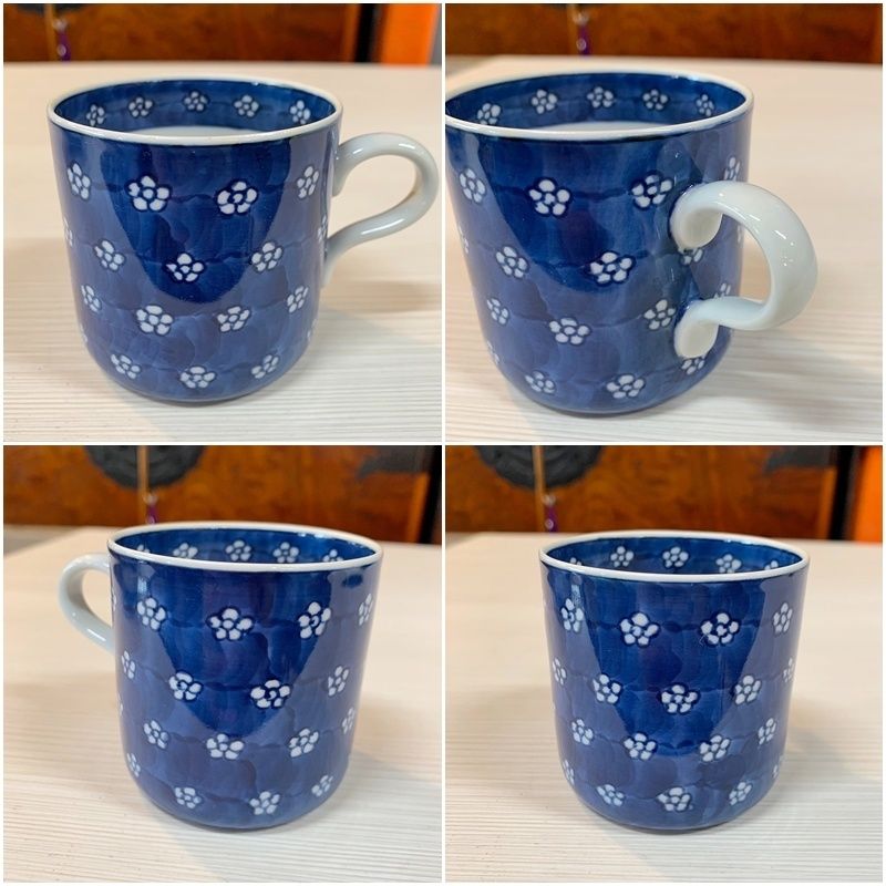 赤絵梅地紋 コーヒー椀皿